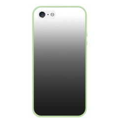 Чехол для iPhone 5/5S матовый Черно-белый градиент