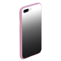 Чехол для iPhone 7Plus/8 Plus матовый Черно-белый градиент - фото 2