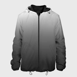 Мужская куртка 3D Черно-белый градиент