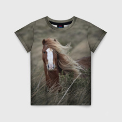 Детская футболка 3D Конь