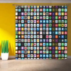 Фотошторы Iphone and Apps Icons - фото 2