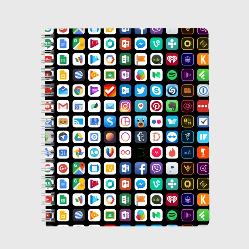 Тетрадь Iphone and Apps Icons