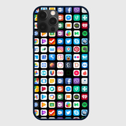 Чехол для iPhone 12 Pro Iphone and Apps Icons