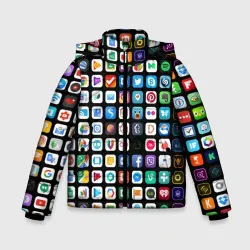 Зимняя куртка для мальчиков 3D Iphone and Apps Icons