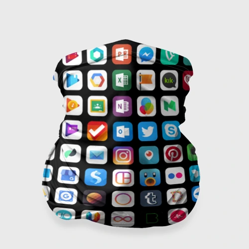 Бандана-труба 3D Iphone and Apps Icons