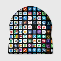 Шапка 3D Iphone and Apps Icons