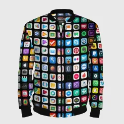 Мужской бомбер 3D Iphone and Apps Icons