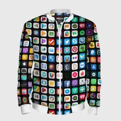 Мужской бомбер 3D Iphone and Apps Icons