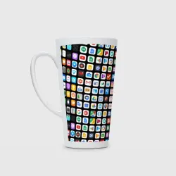Кружка Латте Iphone and Apps Icons