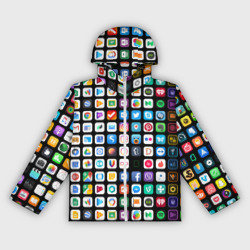 Женская ветровка 3D Iphone and Apps Icons