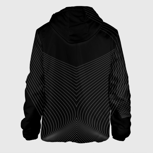 Мужская куртка 3D с принтом Барселона Black, вид сзади #1