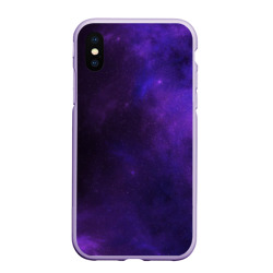 Чехол для iPhone XS Max матовый Фиолетовая звезда