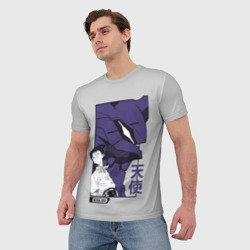 Мужская футболка 3D Синдзи Икари - фото 2