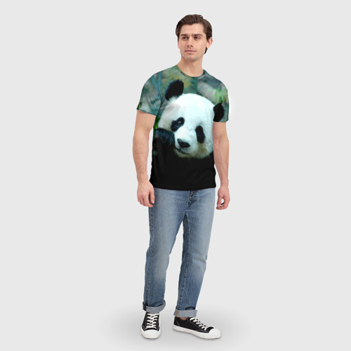 Мужская футболка 3D Панда, цвет 3D печать - фото 5