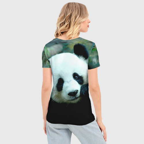 Женская футболка 3D Slim Панда, цвет 3D печать - фото 4