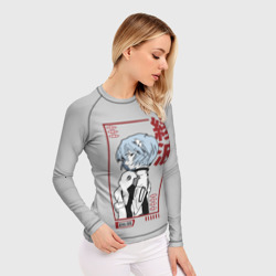 Женский рашгард 3D Рэй Аянами - фото 2