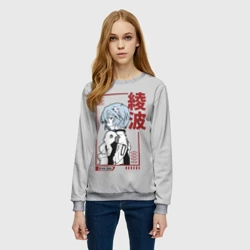 Женский свитшот 3D Рэй Аянами - фото 2