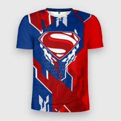 Мужская футболка 3D Slim Знак Супермен
