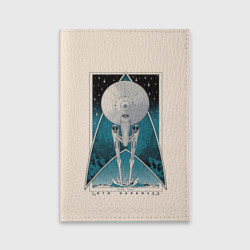 Обложка для паспорта матовая кожа Star Trek