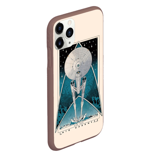 Чехол для iPhone 11 Pro матовый с принтом Star Trek, вид сбоку #3