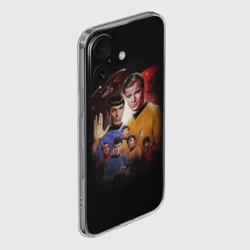 Чехол для iPhone 16 силиконовый с защитой камеры Star Trek - фото 2
