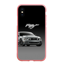 Чехол для iPhone XS Max матовый Mustang