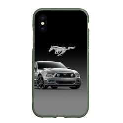 Чехол для iPhone XS Max матовый Mustang