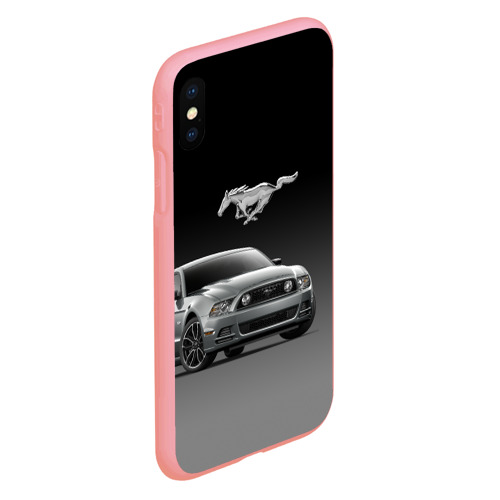 Чехол для iPhone XS Max матовый Mustang, цвет баблгам - фото 3