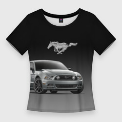 Женская футболка 3D Slim Mustang