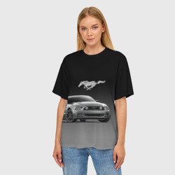 Женская футболка oversize 3D Mustang - фото 2