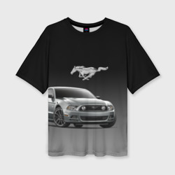 Женская футболка oversize 3D Mustang