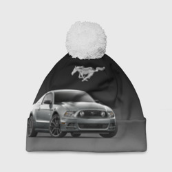 Шапка 3D c помпоном Mustang