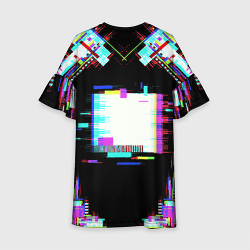 Детское платье 3D Glitch VHS, цвет 3D печать - фото 2