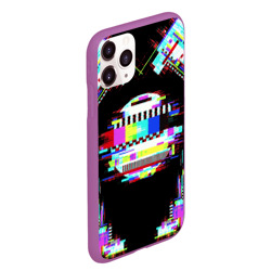 Чехол для iPhone 11 Pro Max матовый Glitch VHS - фото 2