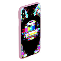 Чехол для iPhone XS Max матовый Glitch VHS - фото 2