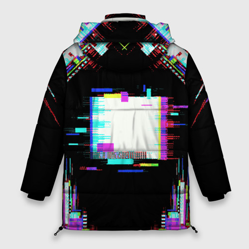 Женская зимняя куртка Oversize Glitch VHS, цвет черный - фото 2