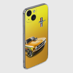 Чехол для iPhone 15 силиконовый с защитой камеры Ford mustang - motorsport - фото 2