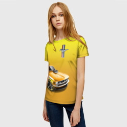 Женская футболка 3D Ford mustang - motorsport - фото 2