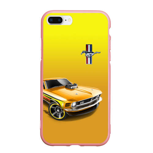 Чехол для iPhone 7Plus/8 Plus матовый Ford mustang - motorsport, цвет баблгам