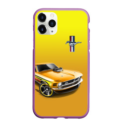 Чехол для iPhone 11 Pro Max матовый Ford mustang - motorsport