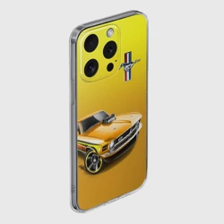 Чехол для iPhone 15 Pro Max силиконовый с защитой камеры Ford mustang - motorsport - фото 2