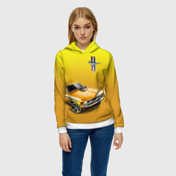 Женская толстовка 3D Ford mustang - motorsport - фото 2
