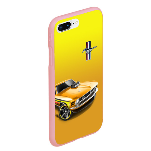 Чехол для iPhone 7Plus/8 Plus матовый Ford mustang - motorsport, цвет баблгам - фото 3