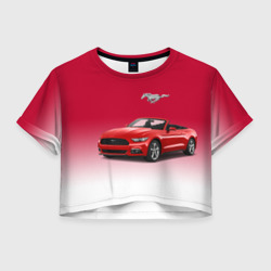 Женская футболка Crop-top 3D Mustang
