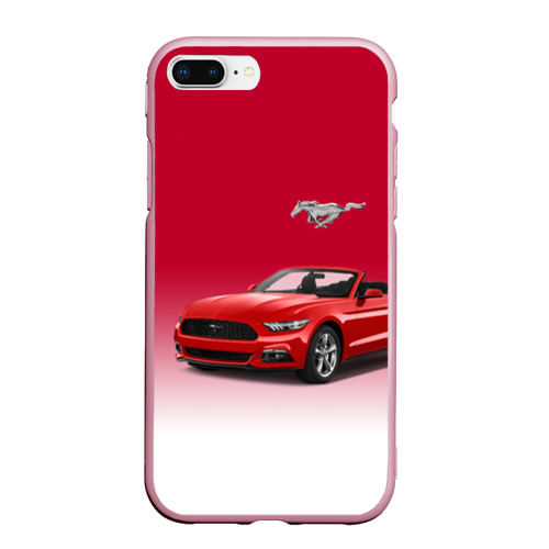 Чехол для iPhone 7Plus/8 Plus матовый Mustang, цвет розовый