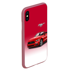 Чехол для iPhone XS Max матовый Mustang - фото 2