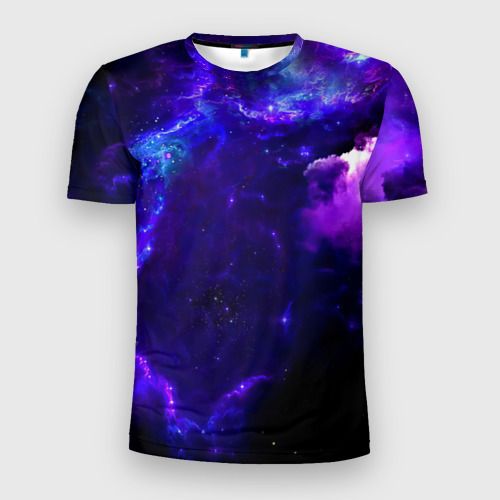 Мужская футболка 3D Slim Космическое небо