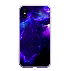 Чехол для iPhone XS Max матовый Космическое небо