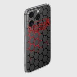 Чехол для iPhone 15 Pro силиконовый с защитой камеры Stranger things - фото 2