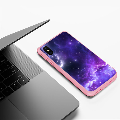 Чехол для iPhone XS Max матовый Космическое небо, цвет баблгам - фото 5